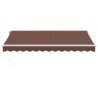 Auvent manuel rétractable marron 350x250 cm 510902510902