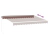 Auvent manuel rétractable marron 350x250 cm 510902510902
