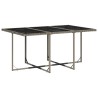 Ensemble à manger de jardin et coussins 7 pcs gris rotin 510932510932
