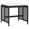 Ensemble à manger de jardin 11 pcs coussins noir résine tressée 510935510935