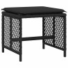 Ensemble à manger de jardin 11 pcs coussins noir résine tressée 510936510936