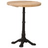 Table de bistro Ø60x76 cm Bois de manguier brut 510938510938