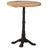 Table de bistro Ø60x76 cm Bois de manguier brut 510938510938