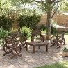 Chaises de jardin lot de 4 Bois de sapin massif 510944510944