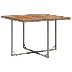Ensemble à manger de jardin 9 pcs coussins gris résine tressée 510947510947