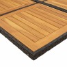 Ensemble à manger de jardin 9pcs coussins noir résine tressée 510968510968
