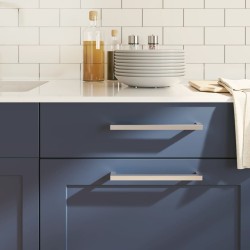 Poignées d'armoire 20 pcs argenté 224 mm acier inoxydable 510975510975