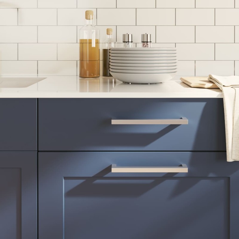 Poignées d'armoire 20 pcs argenté 192 mm acier inoxydable 510976510976