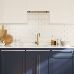 Poignées d'armoire 20 pcs argenté 480 mm acier inoxydable 510980510980