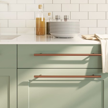 Poignées d'armoire 10 pcs bronze 320 mm acier inoxydable 510982510982