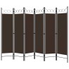 Cloison de séparation 6 panneaux Marron 240x180 cm 510986510986