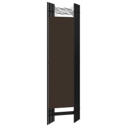 Cloison de séparation 6 panneaux Marron 240x180 cm 510986510986