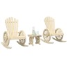 Salon de jardin 3 pcs bois de sapin massif 510987510987
