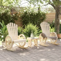 Salon de jardin 3 pcs bois de sapin massif 510987510987