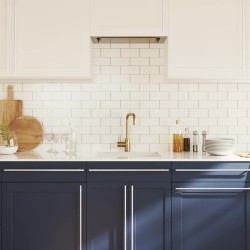 Poignées d'armoire 10 pcs argenté 480 mm acier inoxydable 510997510997