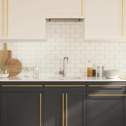 Poignées d'armoire 20 pcs doré 480 mm acier inoxydable 511001511001