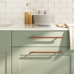 Poignées d'armoire 10 pcs bronze 224 mm acier inoxydable 511002511002