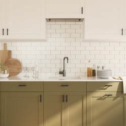 Poignées d'armoire 20 pcs noir 64 mm acier inoxydable 511005511005