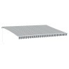 Auvent manuel rétractable anthracite et blanc 500x350 cm 511022511022