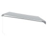 Auvent manuel rétractable anthracite et blanc 500x350 cm 511022511022