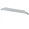 Auvent manuel rétractable anthracite et blanc 450x350 cm 511023511023