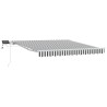 Auvent manuel rétractable avec LED anthracite blanc 300x250 cm 511024511024