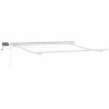 Auvent manuel rétractable avec LED anthracite blanc 300x250 cm 511024511024