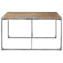 Table à manger 140x140x75 cm Bois de manguier brut 511026511026