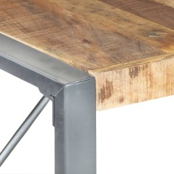 Table à manger 140x140x75 cm Bois de manguier brut 511026511026