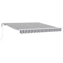 Auvent rétractable automatique anthracite et blanc 300x250 cm 511027511027