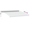 Auvent rétractable automatique anthracite et blanc 400x350 cm 511028511028