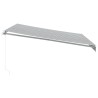 Auvent manuel rétractable anthracite et blanc 400x350 cm 511031511031