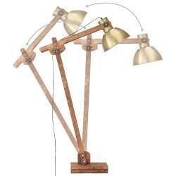 Lampadaire Laiton Bois de manguier massif E27 511033511033