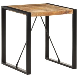 Table à manger 70x70x75 cm Bois de manguier massif brut 511034511034