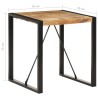 Table à manger 70x70x75 cm Bois de manguier massif brut 511034511034