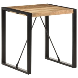 Table à manger 70x70x75 cm Bois de manguier massif brut 511034511034