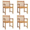 Chaises de jardin lot de 4 56x55,5x90 bois massif d'acacia 511035511035