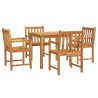 Ensemble à manger de jardin 5 pcs Bois d'acacia solide 511041511041