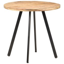 Table de salle à manger 80 cm Bois de manguier brut 511044511044