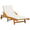Chaises longues lot de 2 avec coussins 200x68x83 cm bois acacia 511058511058