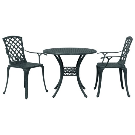 Ensemble de bistro 3 pcs vert aluminium coulé 511062511062