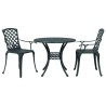 Ensemble de bistro 3 pcs vert aluminium coulé 511062511062