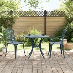 Ensemble de bistro 3 pcs vert aluminium coulé 511062511062