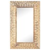 Miroir sculpté à la main 80x50x2,6 cm Bois de manguier solide 511063511063