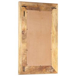 Miroir sculpté à la main 80x50x2,6 cm Bois de manguier solide 511063511063