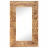 Miroir sculpté à la main 80x50x2,5 cm bois de manguier solide 511064511064