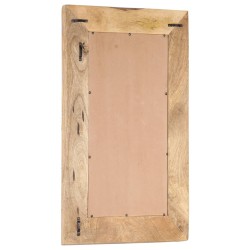 Miroir sculpté à la main 80x50x2,5 cm bois de manguier solide 511064511064