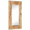 Miroir sculpté à la main 80x50x2,5 cm bois de manguier solide 511064511064