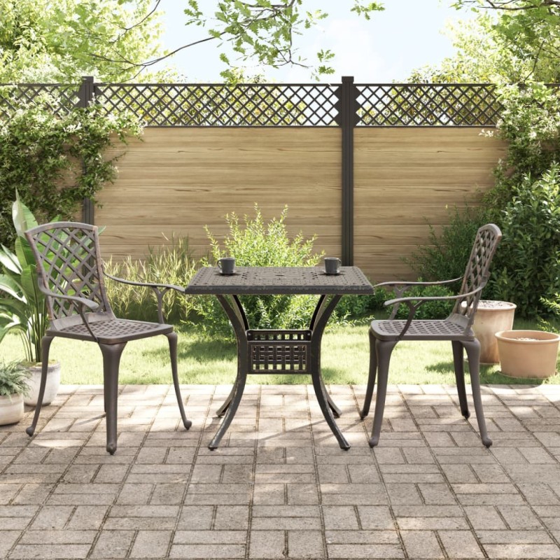 Ensemble de bistrot 3 pcs bronze aluminium coulé 511065511065