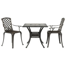 Ensemble de bistrot 3 pcs bronze aluminium coulé 511065511065